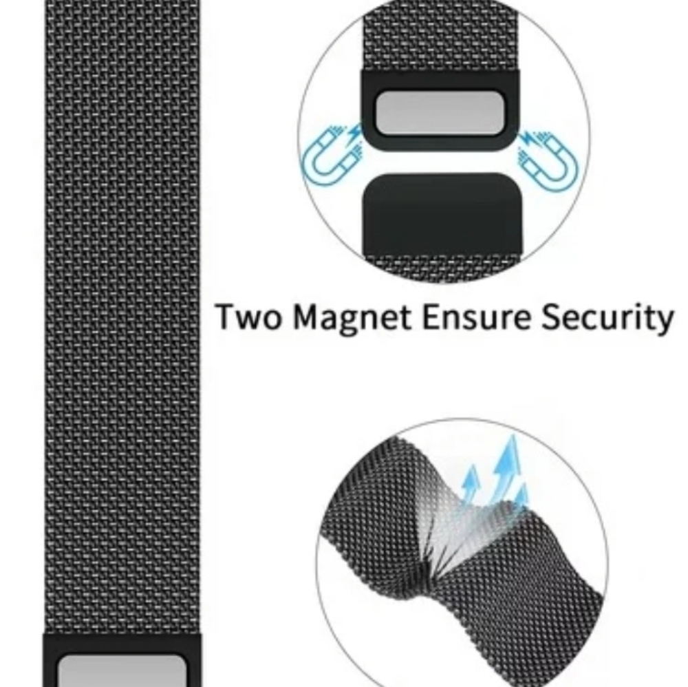 Apple Magnetic Mesh Style 38cm-40cm Black watch band-New-543e6 Strap